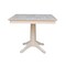 International Concepts 36 in. x 36 in. Square Top Pedestal Table  - 29.9 in.H K-3636TP-27B - alternate 2